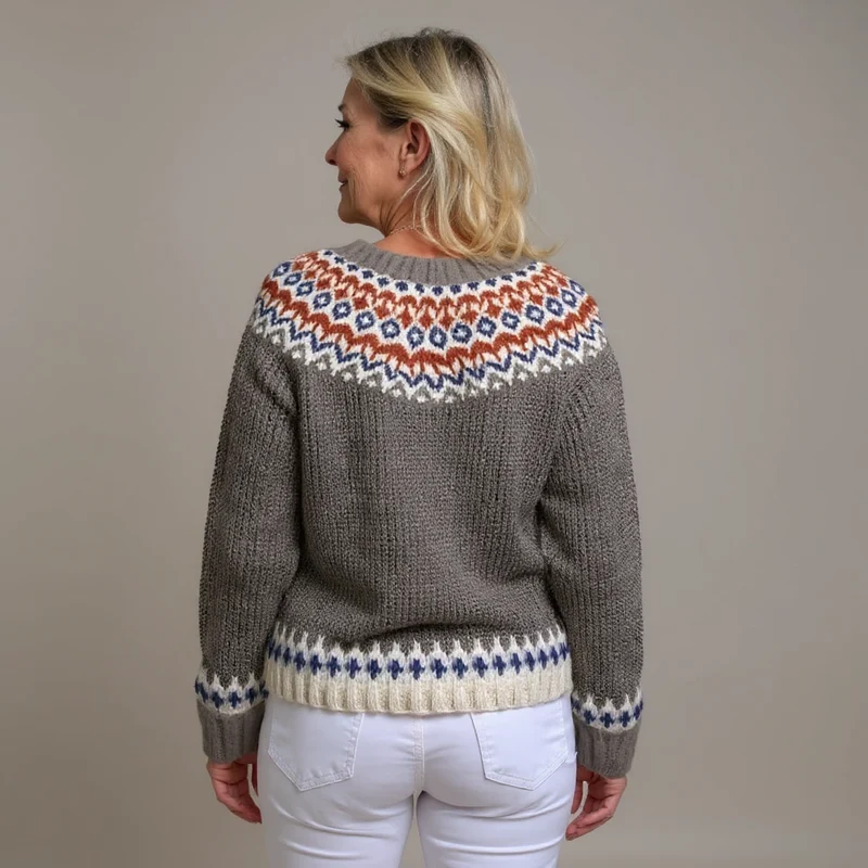 Gabriella | Vintage Isländische Strickjacke