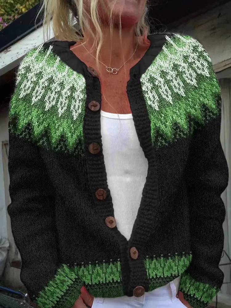 Sadie | Vintage Isländische Strickjacke