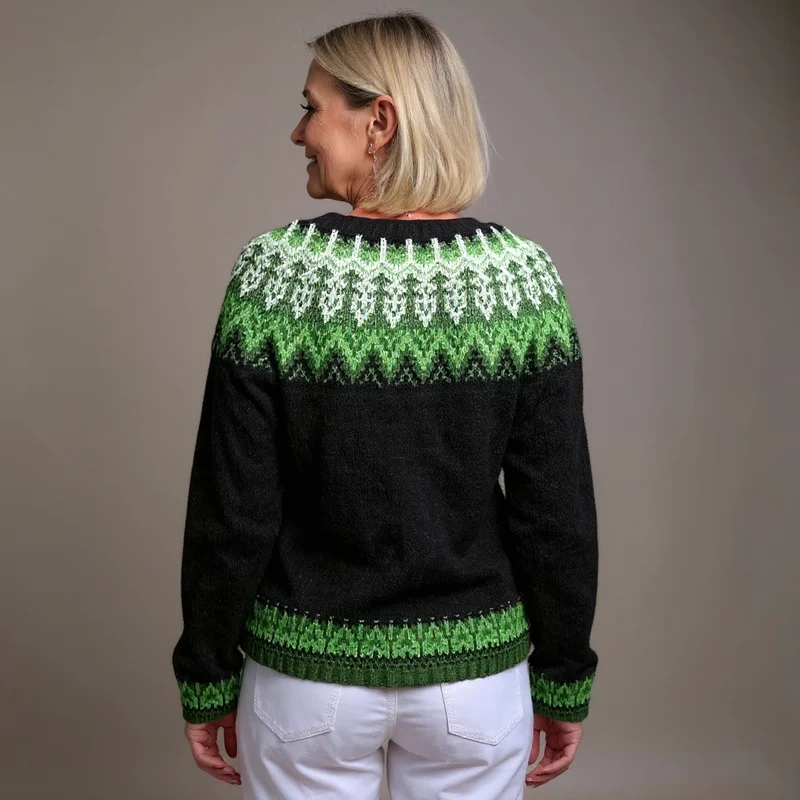 Sadie | Vintage Isländische Strickjacke