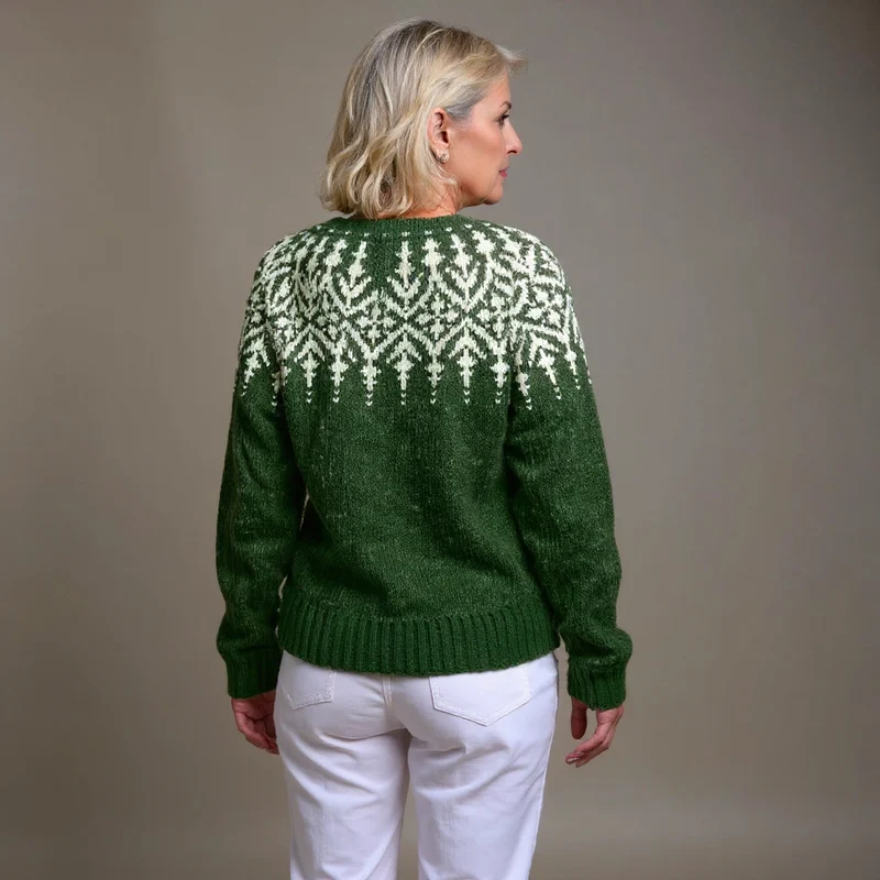 Brienne | Vintage Isländische Strickjacke