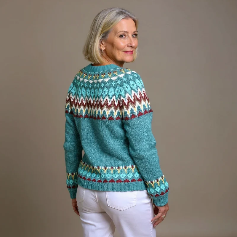 Serenity | Vintage Isländische Strickjacke