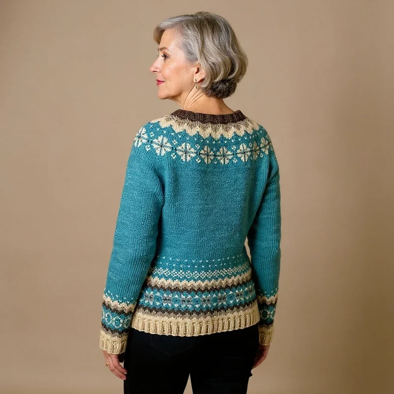 Cassandra | Vintage Island-Strickjacke