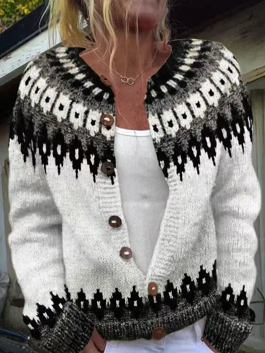 Alexa | Vintage Isländische Strickjacke