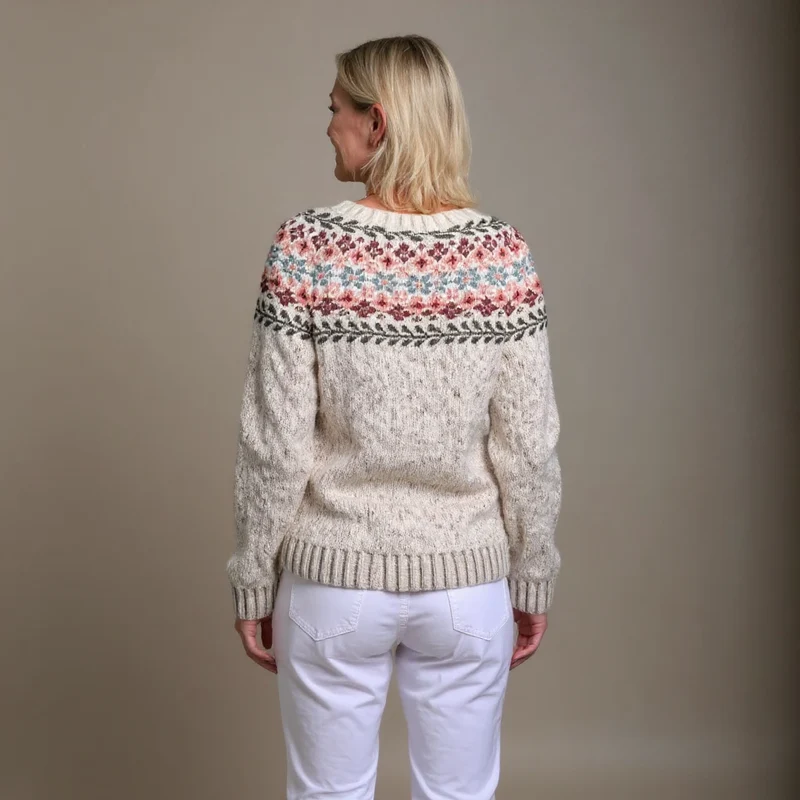 Madelyne | Vintage Isländische Strickjacke