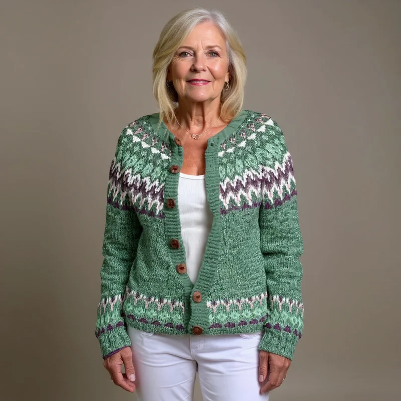 Delilah | Vintage Isländische Strickjacke
