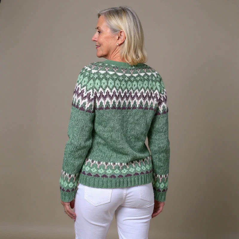 Delilah | Vintage Isländische Strickjacke