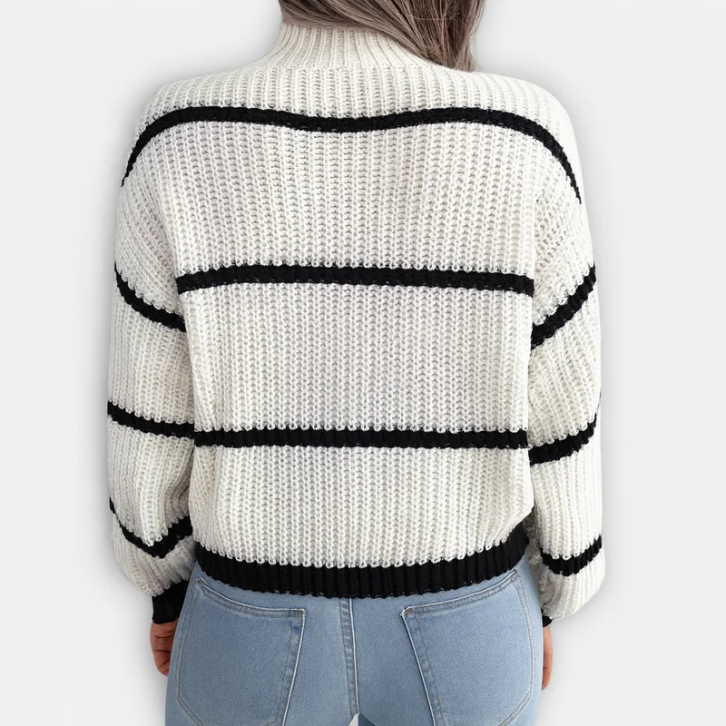Stylistischer Rollkragenpullover – Luxuriöser Rollkragen für unvergleichliche Wärme