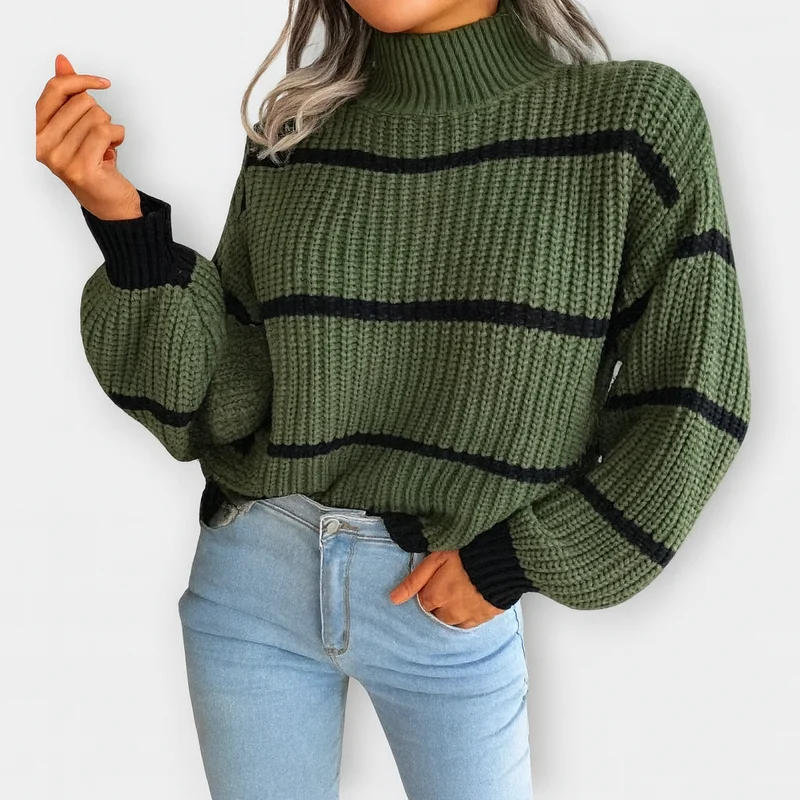 Stylistischer Rollkragenpullover – Luxuriöser Rollkragen für unvergleichliche Wärme