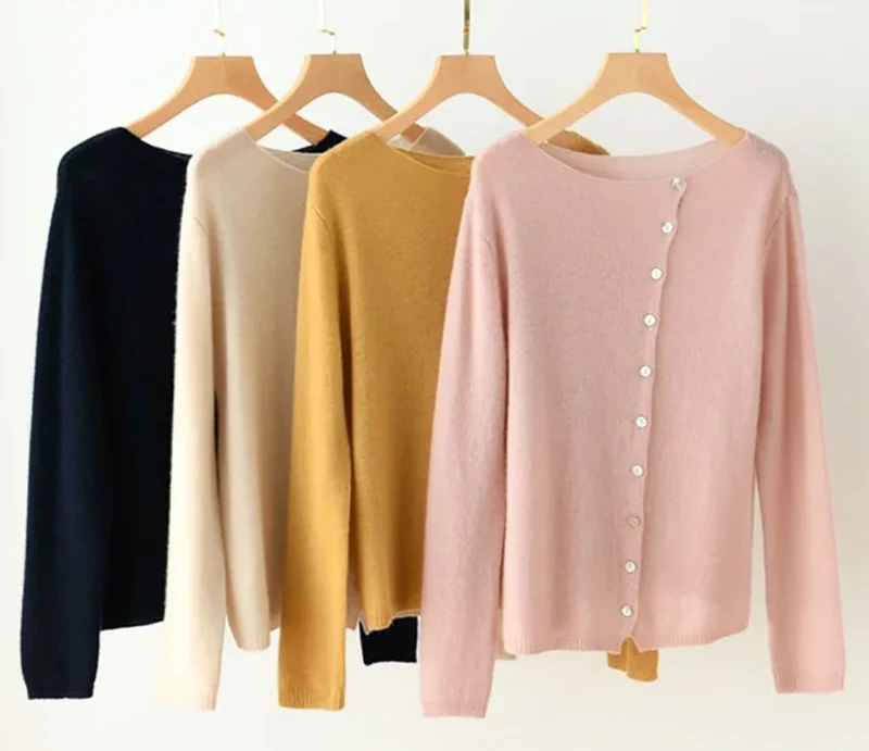 Gemütlicher Anthrazit-Cardigan mit Knöpfen – Mühelose Eleganz