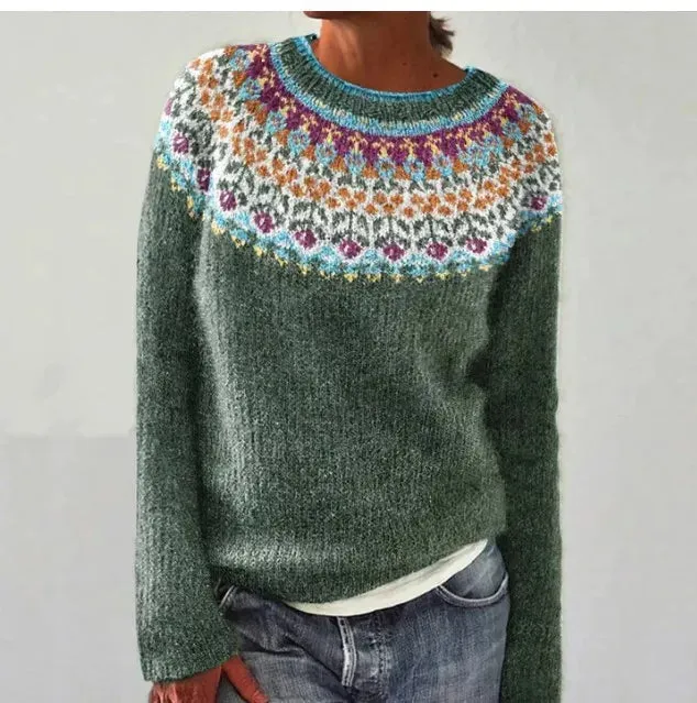 Pullover mit Waldmuster – Gemütlicher Stil mit dem Charme der Natur