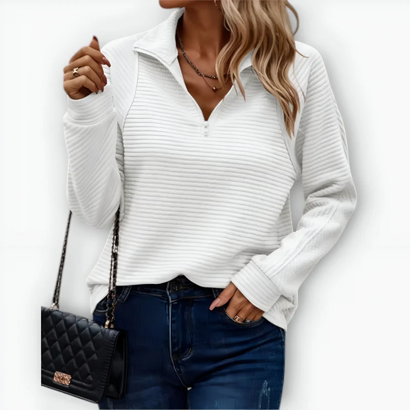 Camila | Pullover mit Halbreißverschluss