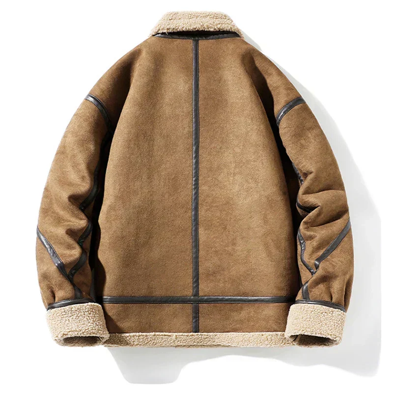 Klaus™ - Vintage Stil Warmes Wildlederjacke