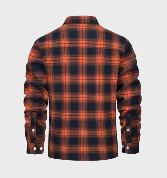 Nate™ | Herren Karierte Sherpa-Futterjacke