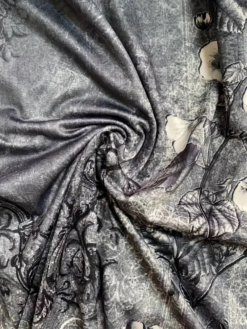 Damen A-Linie Kleid V-Ausschnitt Ärmellos mit Knopfleiste