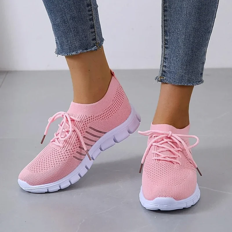 Damen Orthopädische Sneakers mit Atmungsaktivem Netz