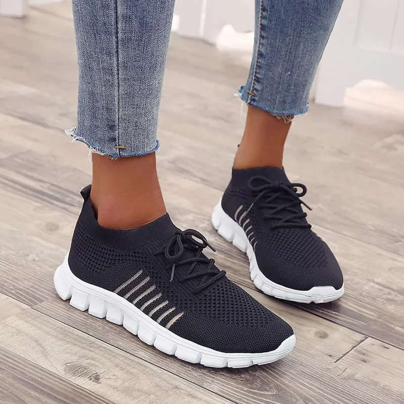 Damen Orthopädische Sneakers mit Atmungsaktivem Netz