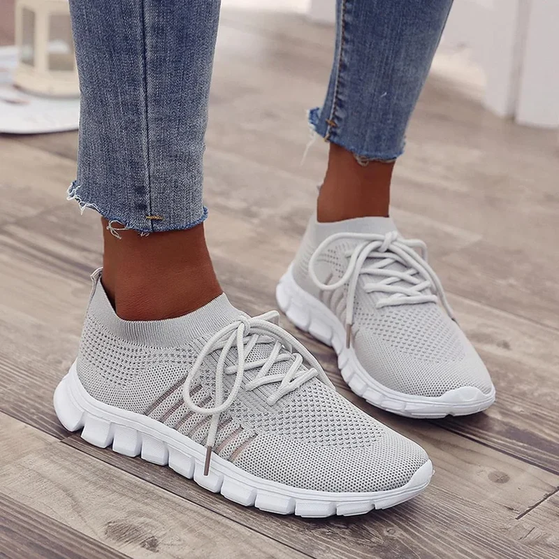 Damen Orthopädische Sneakers mit Atmungsaktivem Netz