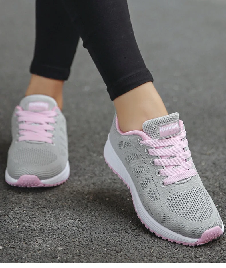 Damen Atmungsaktive Sneakers mit ergonomischer Sohle