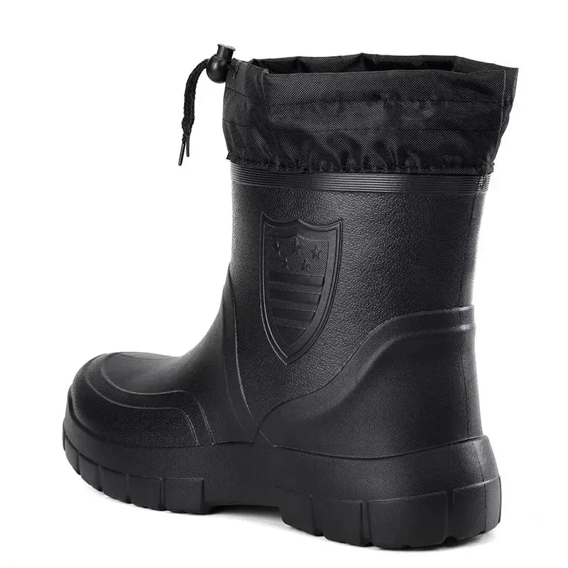 Wintergummistiefel | Gefütterter Umklappbarer Schaft