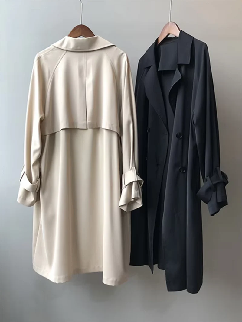 Trenchcoat Damen | Doppelreihe Mit Reverskragen
