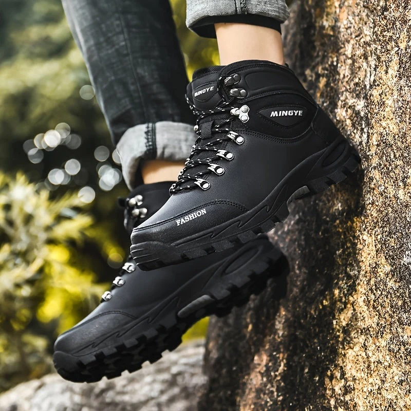 Winterschuhe Herren | Hoher Schnitt Outdoor Stiefel Mit Schnürung