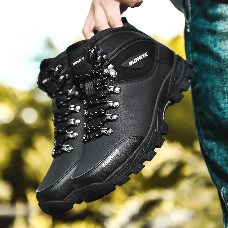 Winterschuhe Herren | Hoher Schnitt Outdoor Stiefel Mit Schnürung