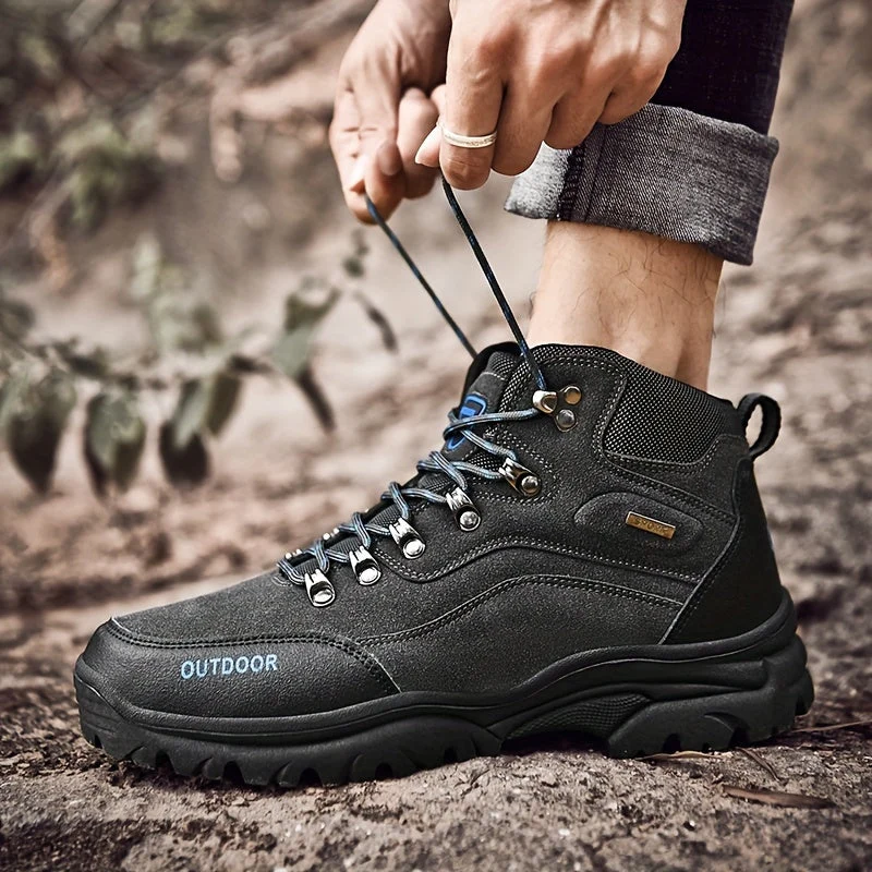 Winterschuhe Herren | Hoher Schnitt Outdoor Stiefel Mit Schnürung