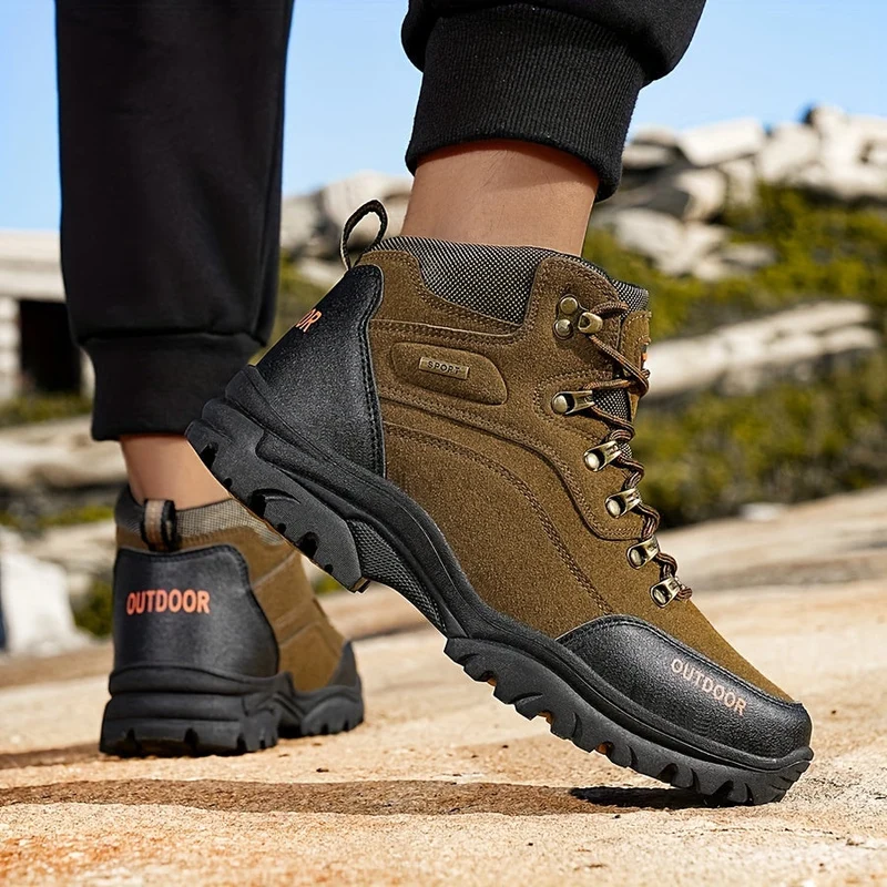 Winterschuhe Herren | Hoher Schnitt Outdoor Stiefel Mit Schnürung