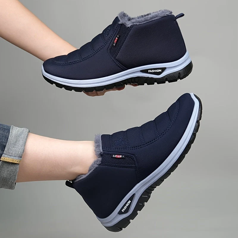 Winterschuhe Herren | Slip-On Mittlerer Schnitt Mit Elastikseitenteilen