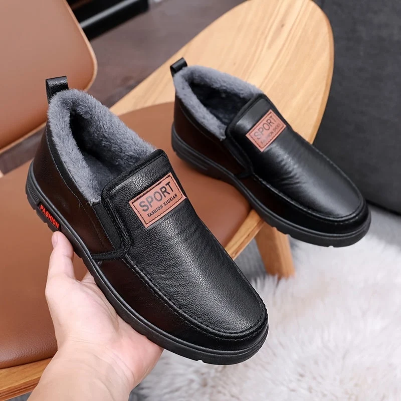 Winterschuhe Herren | Slip-On Mittlerer Schnitt Mit Innenfutter