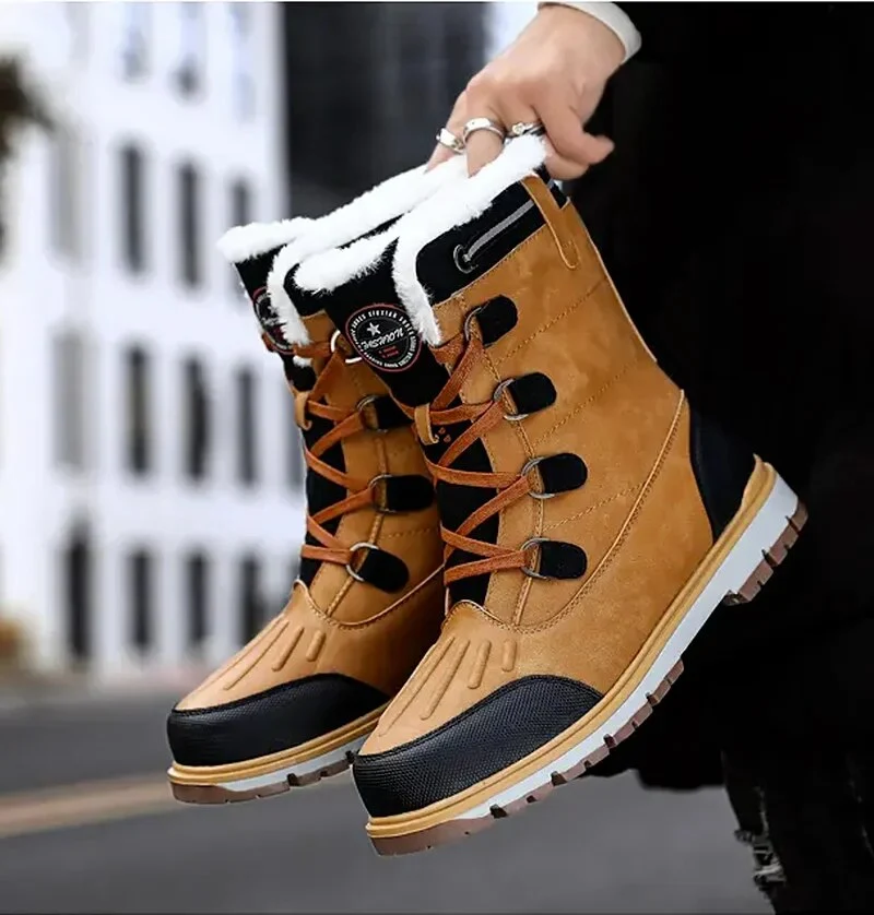 Winterschuhe Herren | Mittelhohe Schnürstiefel