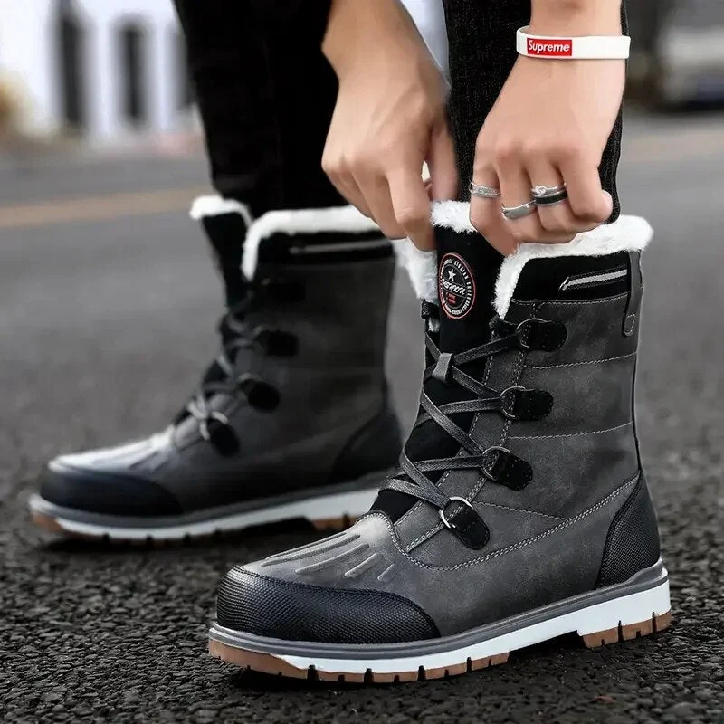 Winterschuhe Herren | Mittelhohe Schnürstiefel