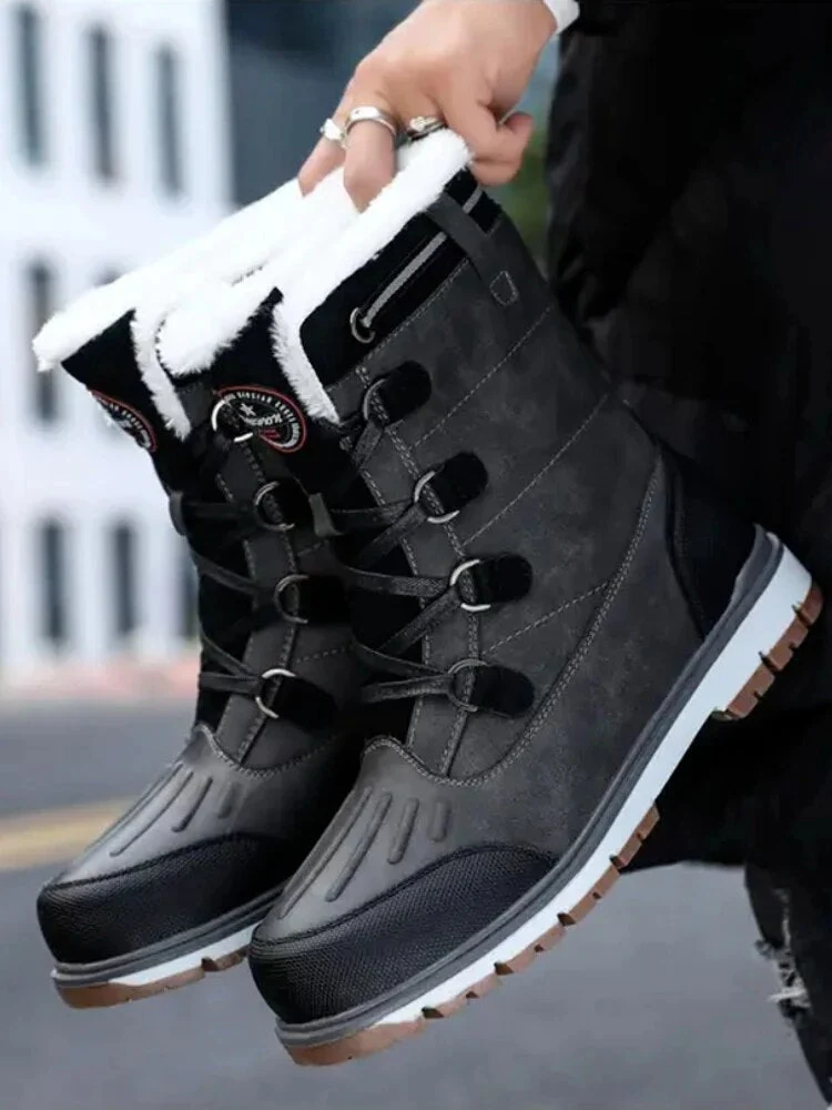 Winterschuhe Herren | Mittelhohe Schnürstiefel