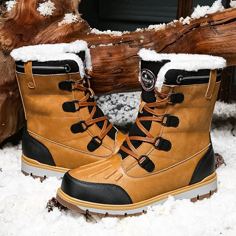 Winterschuhe Herren | Mittelhohe Schnürstiefel