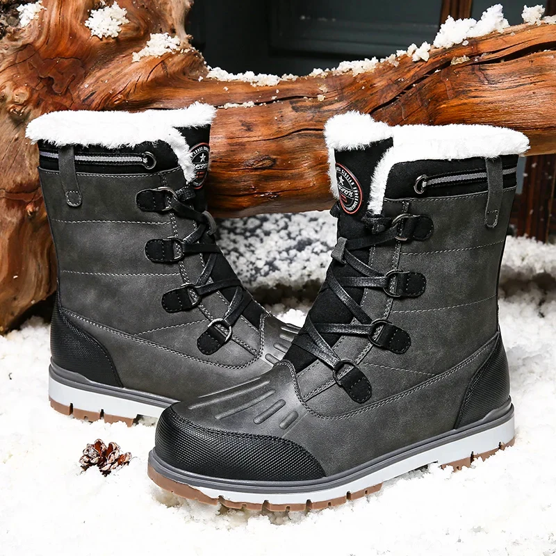 Winterschuhe Herren | Mittelhohe Schnürstiefel