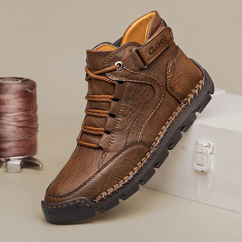 Winterschuhe Herren | Gefütterte Schnürstiefel Knöchelhoch