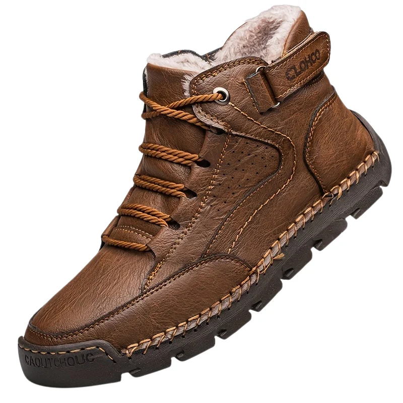 Winterschuhe Herren | Gefütterte Schnürstiefel Knöchelhoch