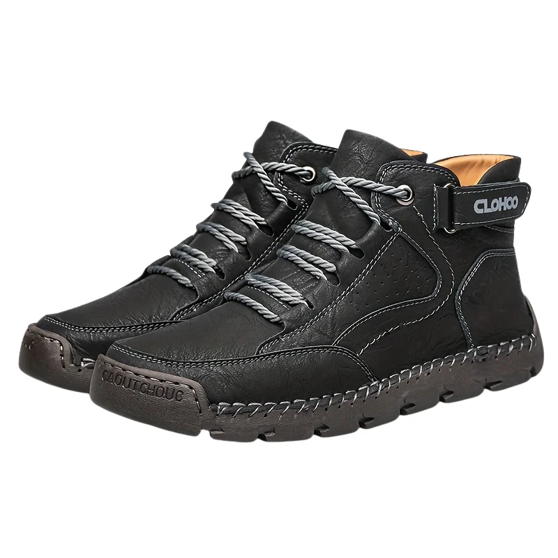 Winterschuhe Herren | Gefütterte Schnürstiefel Knöchelhoch