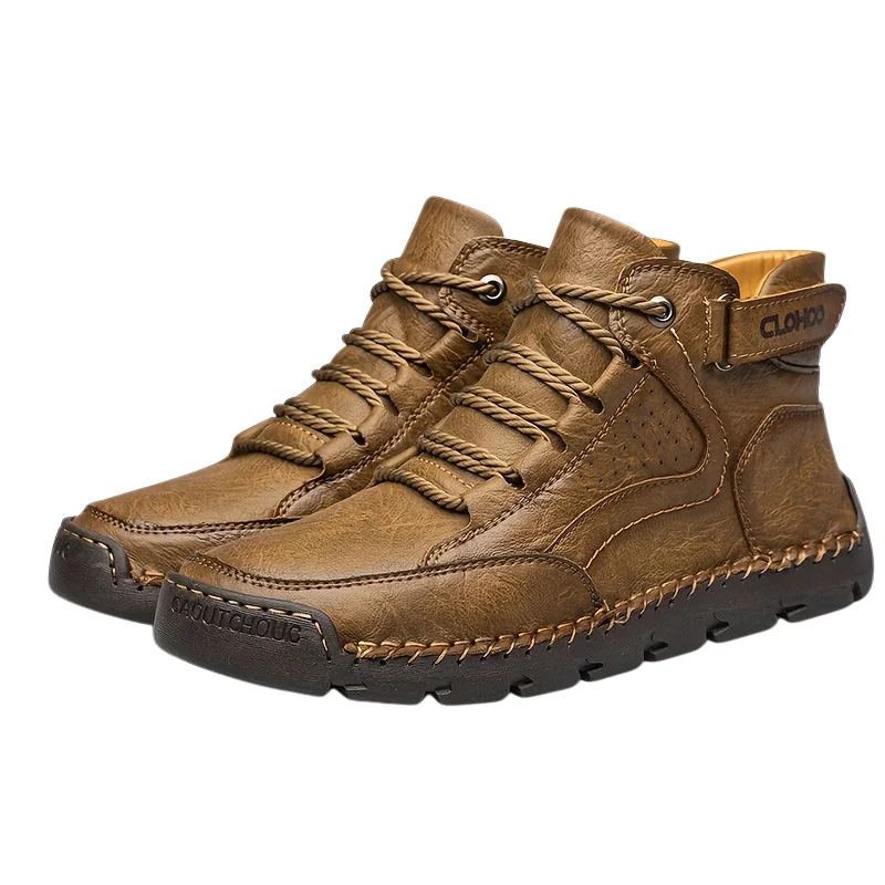 Winterschuhe Herren | Gefütterte Schnürstiefel Knöchelhoch