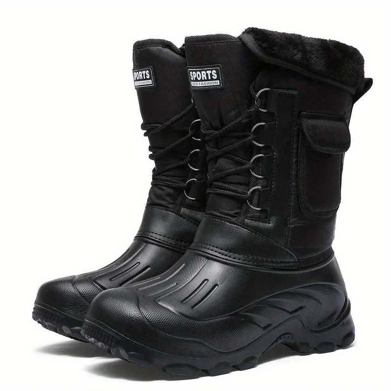 Winterschuhe Herren | Outdoor Hoher Stiefel Mit Schnürung