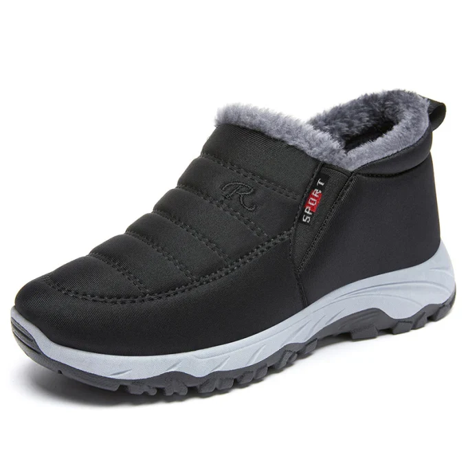 Winterschuhe Herren | Slip-On Stiefel Knöchelhoch Niedriger Schnitt