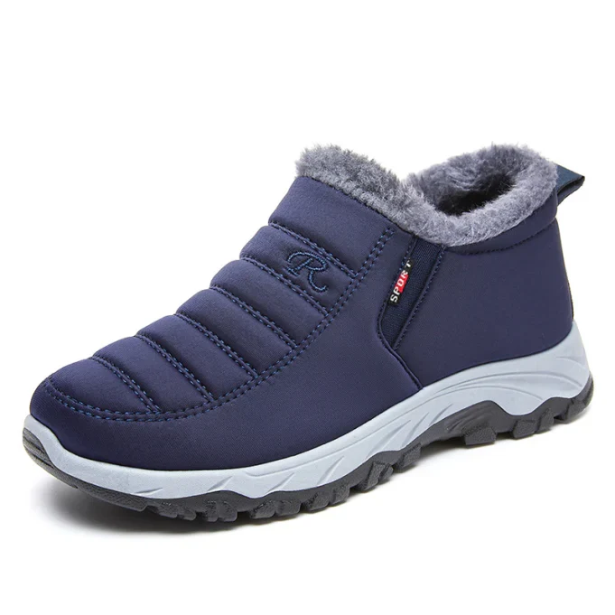 Winterschuhe Herren | Slip-On Stiefel Knöchelhoch Niedriger Schnitt