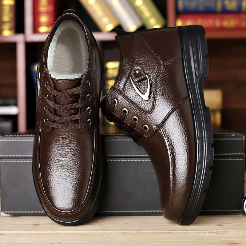 Winterschuhe Herren | Schnürschuhe mit gepolstertem Inneren