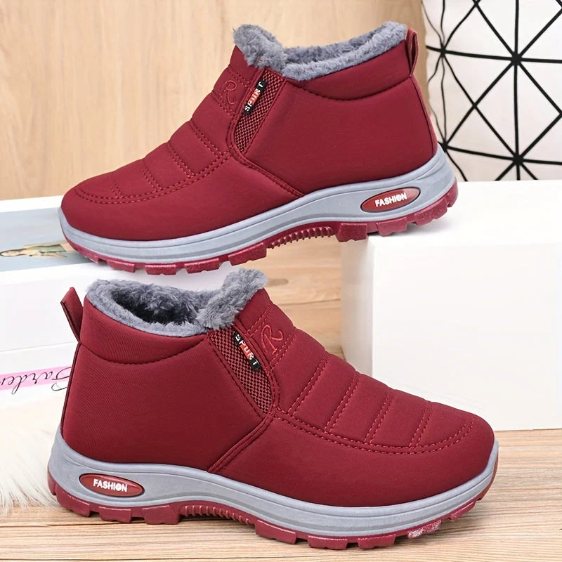 Winterschuhe Damen | Knöchelhoch Slip On Flach