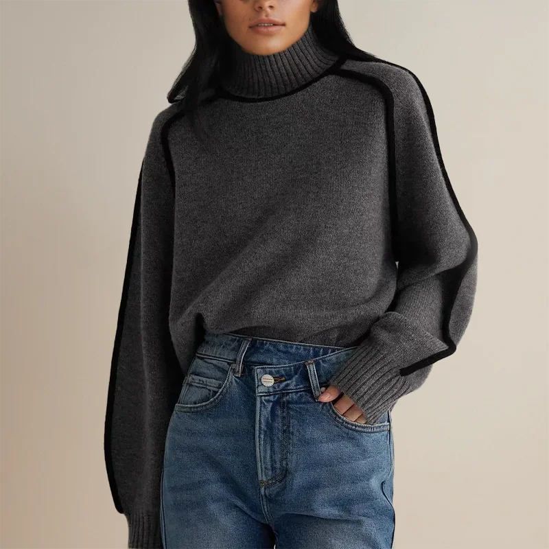 Rollkragenpullover für lässigen Herbst-Look