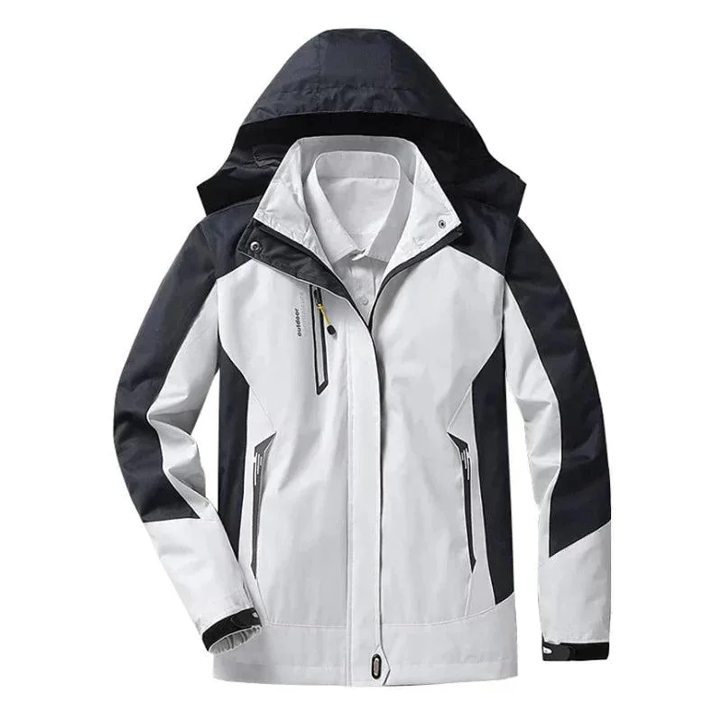 Damen Regenjacke wasserabweisend mit Kapuze