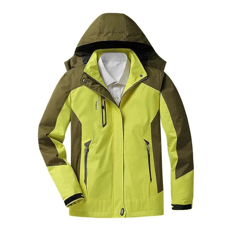 Damen Regenjacke wasserabweisend mit Kapuze