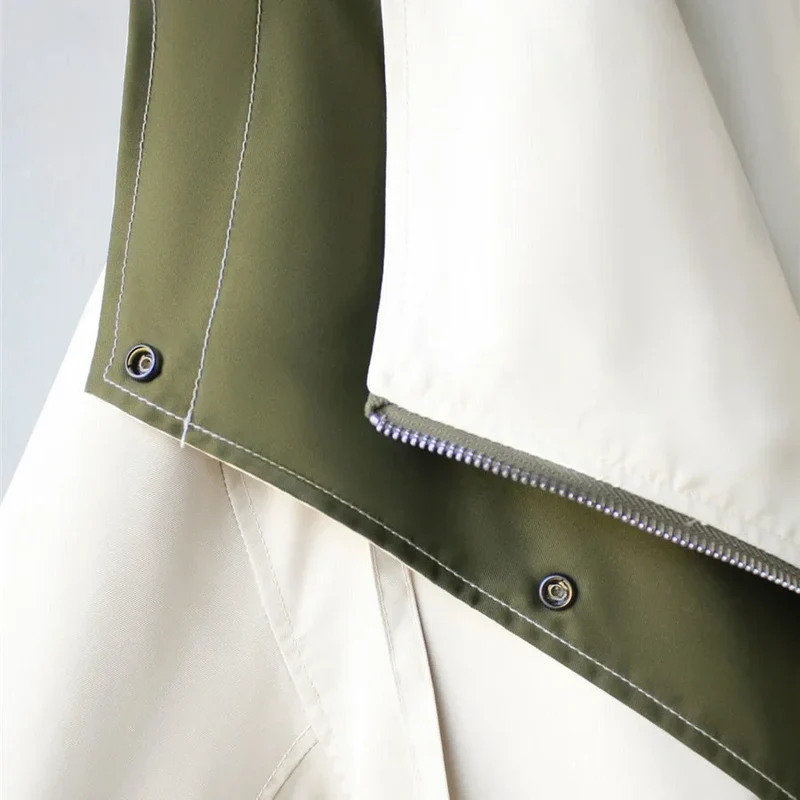 Damen Regenjacke mit Kapuze und Kordelzug