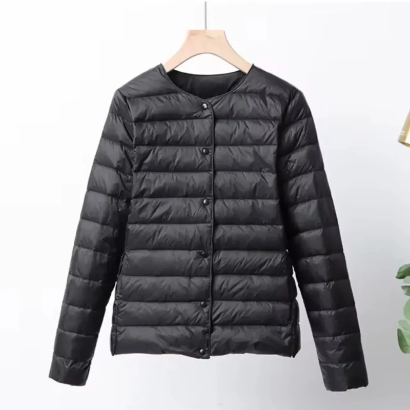 Leichte Damen Steppjacke mit Knopfleiste