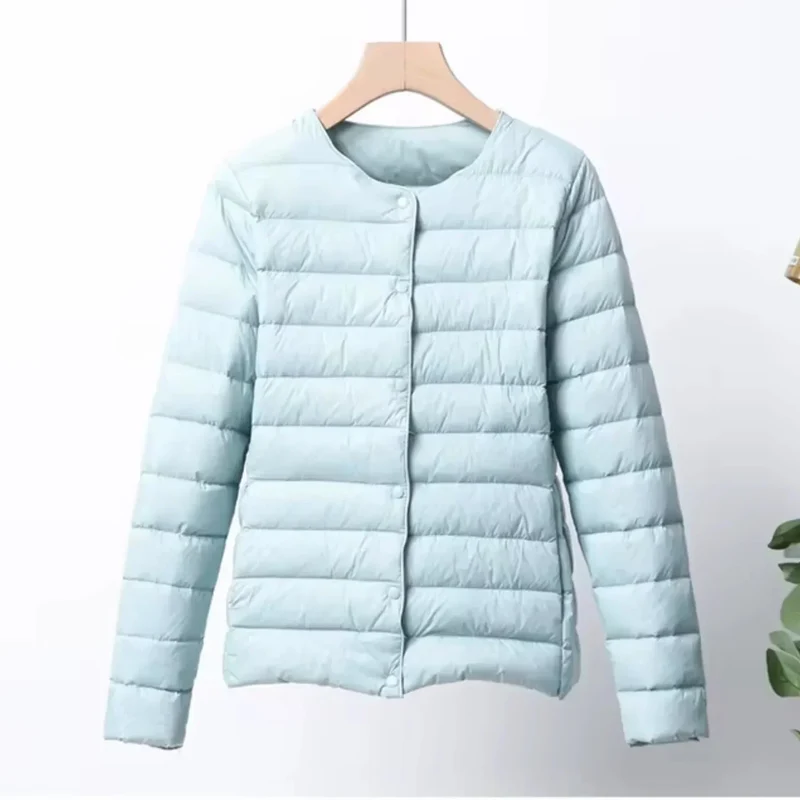 Leichte Damen Steppjacke mit Knopfleiste